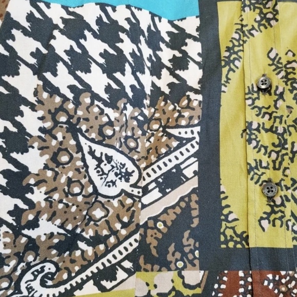 Etro | Made in Italy Patchwork Print Button Front Blouse, Sz 6 ♥ Like new! - Picture 4 of 11